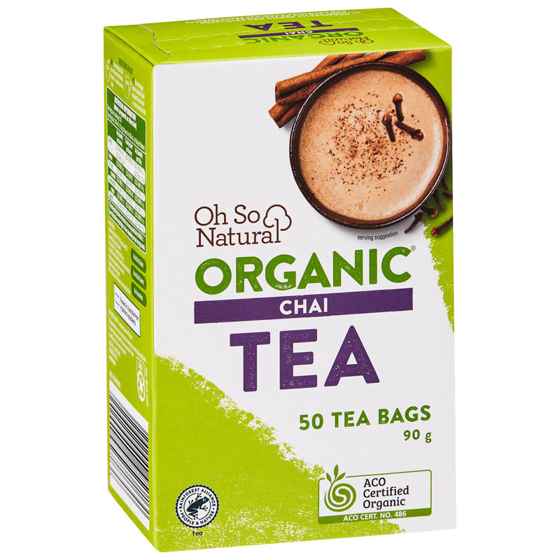 Organic Chai Tea Bags 50 Pack 90g