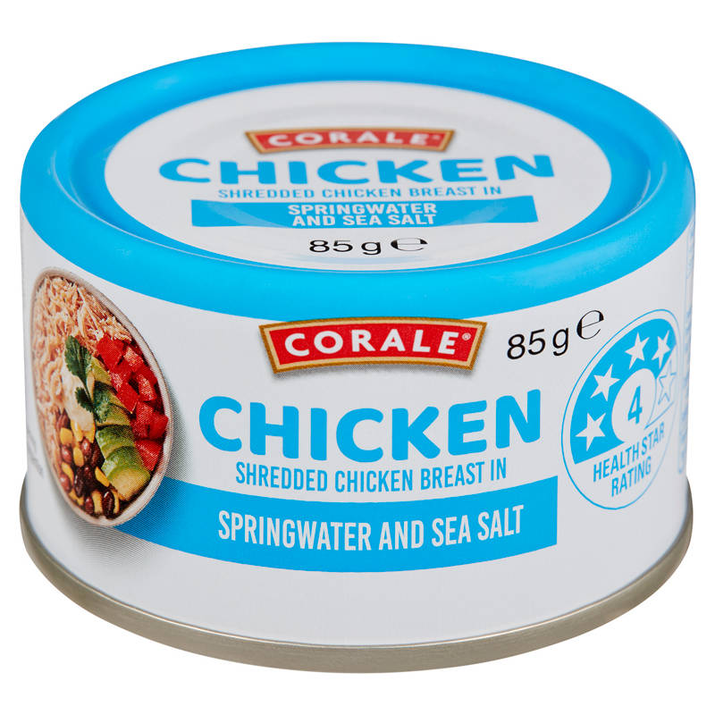 Shredded Chicken Breast Springwater And Sea Salt 85g