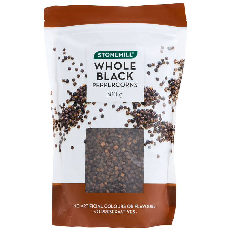 Whole Black Peppercorns 380g