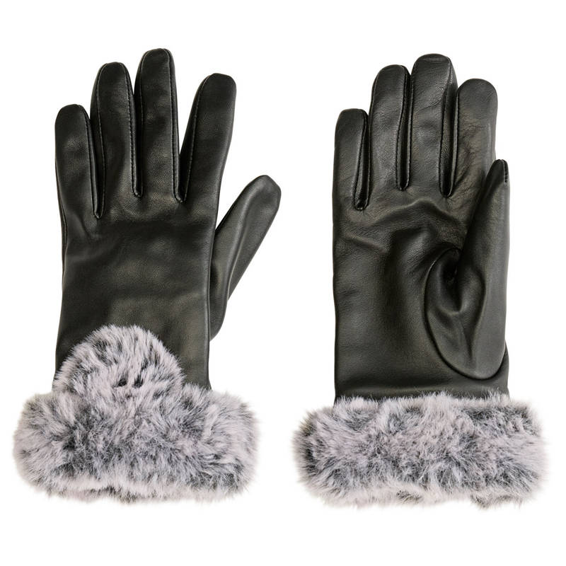 SERRA Women's Leather Fur Gloves