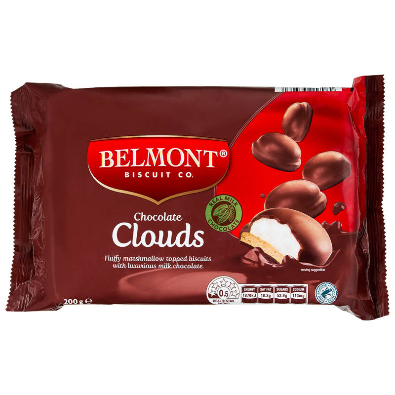 BELMONT BISCUIT CO. Chocolate Clouds Biscuits 200g
