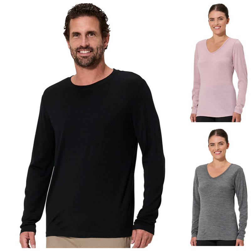 CRANE Adult's Merino Long Sleeve Tee