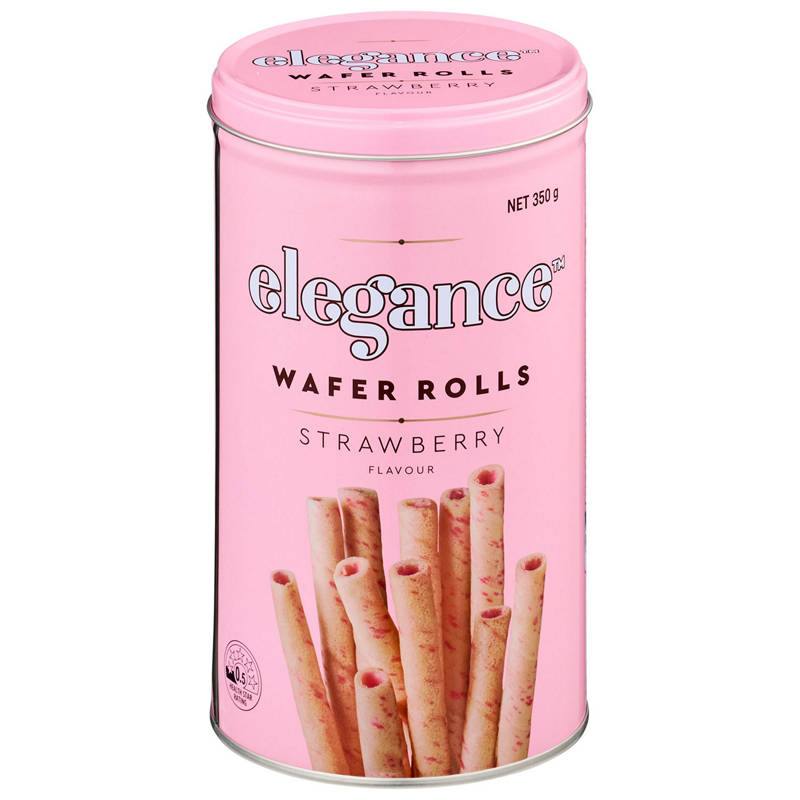 Wafer Rolls Strawberry 350g