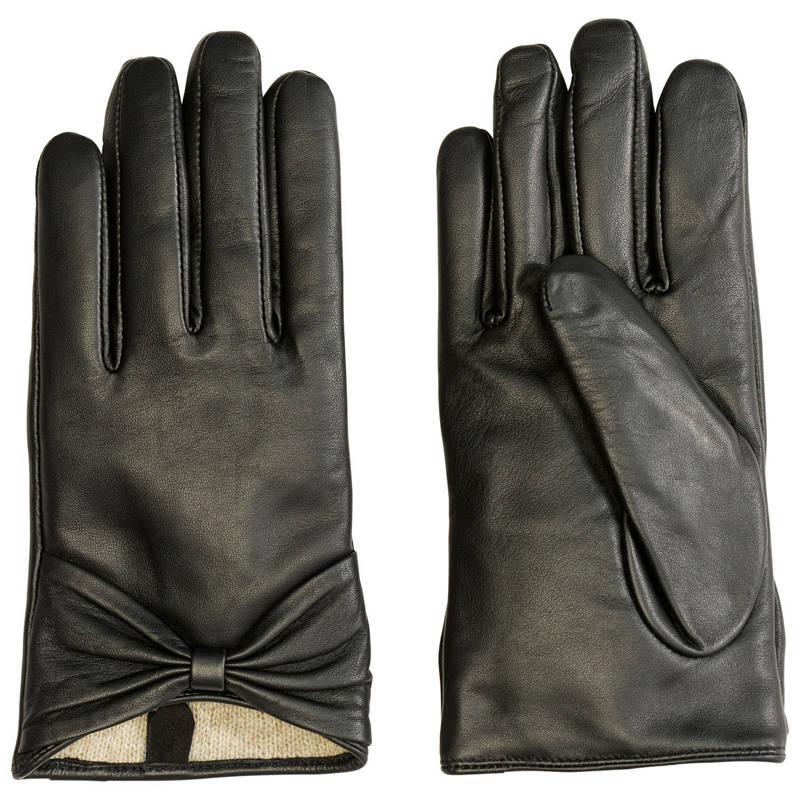 SERRA Women's Leather Bow Gloves