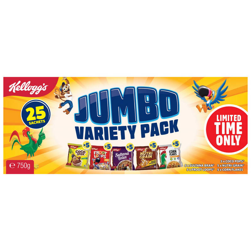 Jumbo Variety Cereal Pack 25 Pack