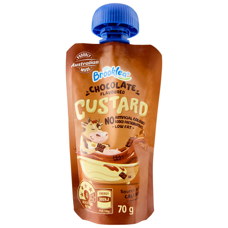 BROOKLEA Chocolate Custard Pouch 70g