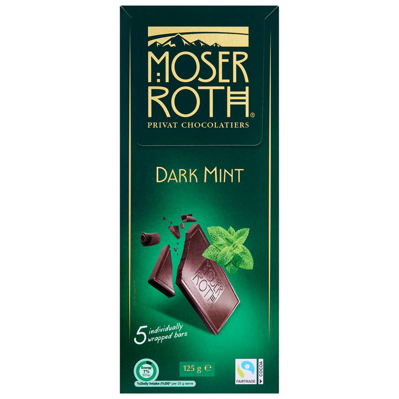 Finest Dark Mint Chocolate 5 Pack 125g