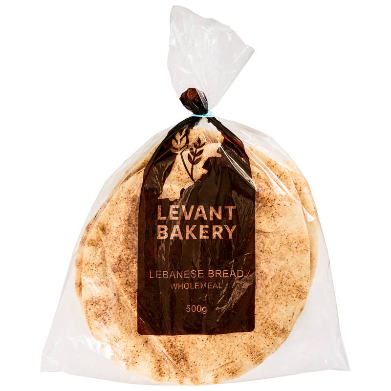 Levant Bakery Lebanese Bread Wholemeal 6 Pack 500g product image