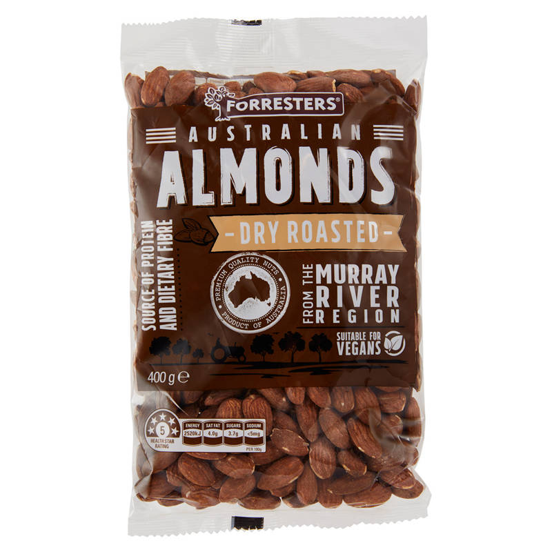 FORRESTERS Dry Roasted Almonds 400g