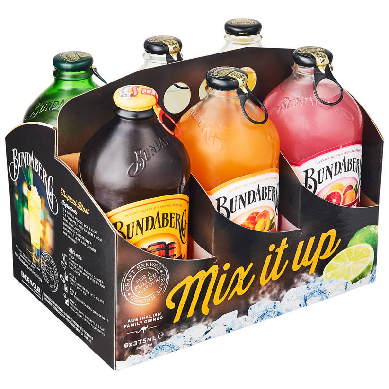 BUNDABERG Mix It Up 6 Pack 375ml