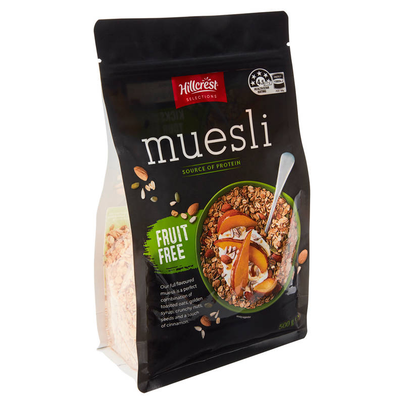HILLCREST Fruit Free Muesli 500g
