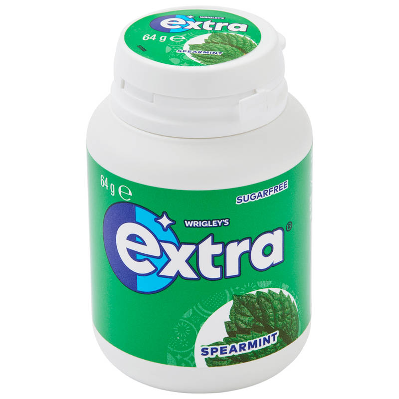 WRIGLEY'S Spearmint Sugar Free Gum 64g