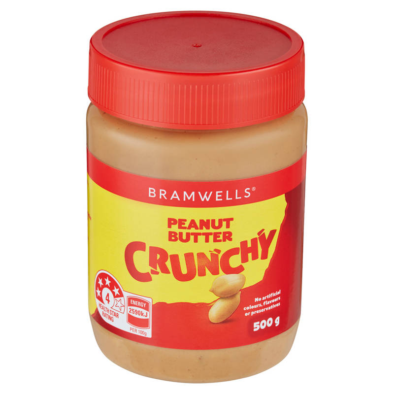 BRAMWELLS Crunchy Peanut Butter 500g