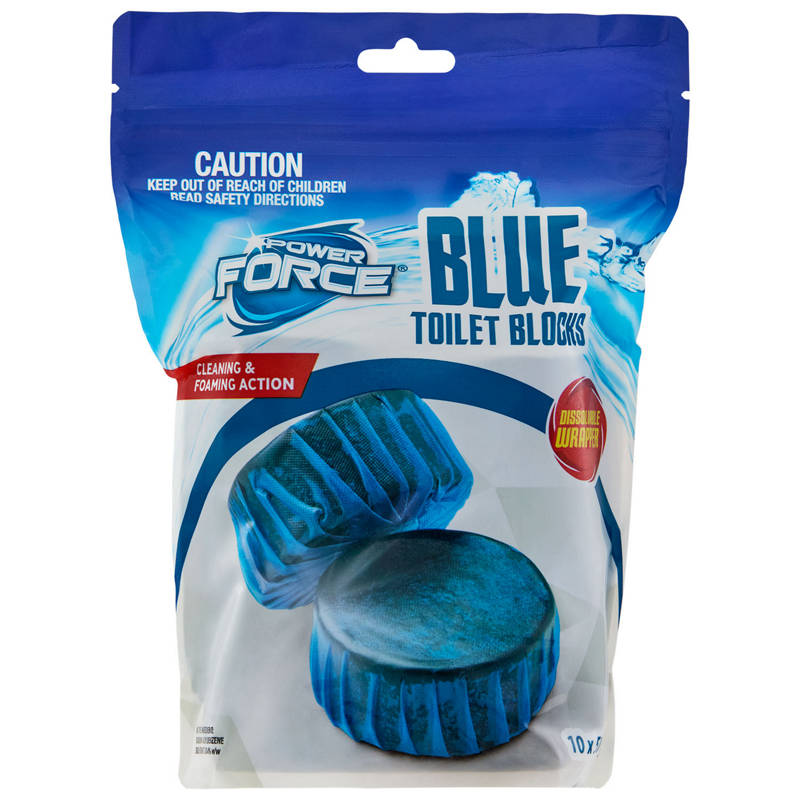 POWER FORCE Toilet Block Bulk 10 Pack