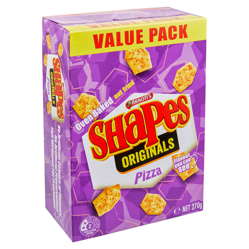 ARNOTT'S Shapes Pizza Cracker Biscuits 250g