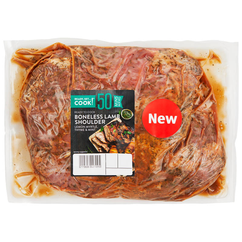READY, SET…COOK! Boneless Lamb Shoulder with Lemon Myrtle, Thyme & Mint