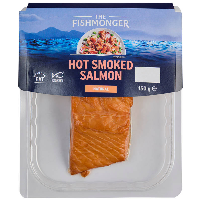 Natural Hot Smoked Salmon 150g