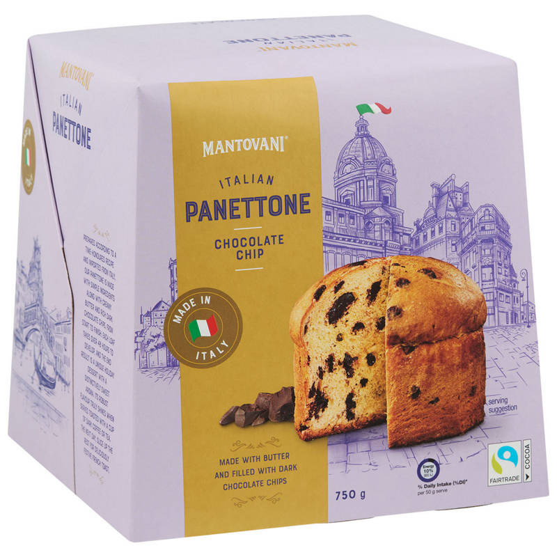 MANTOVANI Choc Chip Panettone 750g