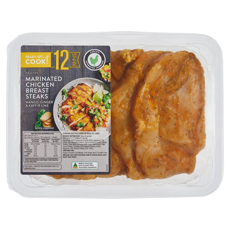 READY, SET…COOK! Marinated RSPCA Approved Chicken Breast Steaks