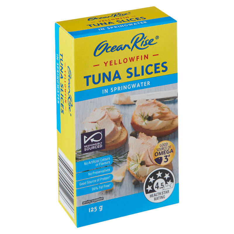 OCEAN RISE Yellowfin Tuna Slices In Springwater 125g