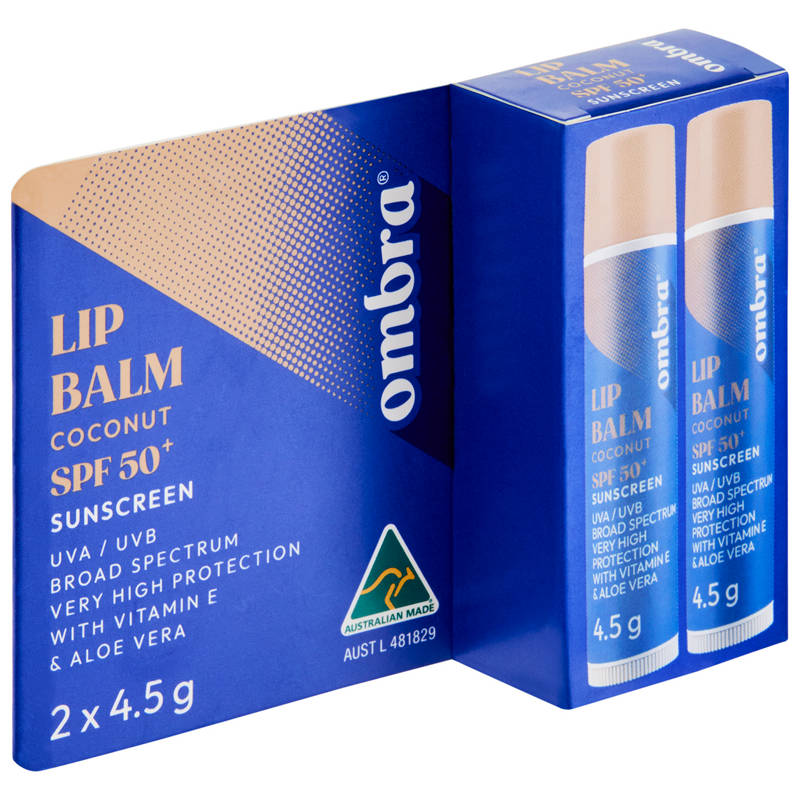 Coconut Lip Balm SPF 50+ 2 Pack 4.5g