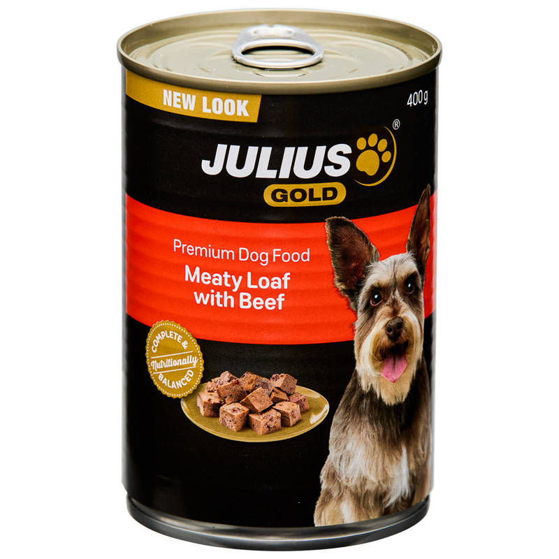 JULIUS GOLD Meaty Loaf with Beef Flavour Dog Food 400g