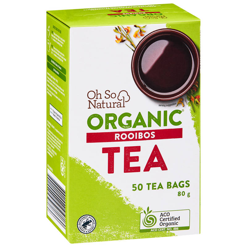 OH SO NATURAL ORGANIC Organic Rooibos Tea Bags 50 Pack 80g