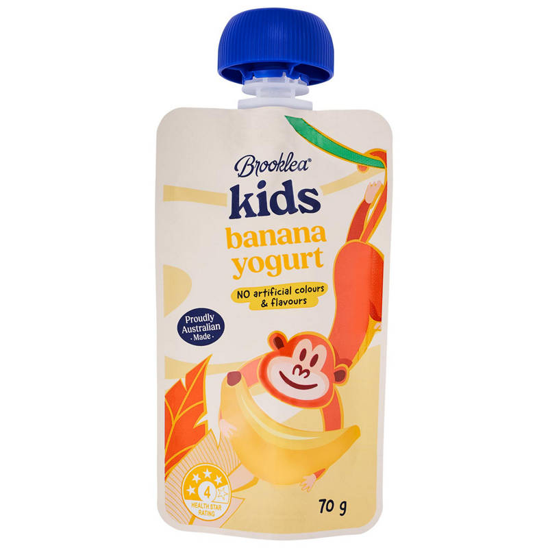 BROOKLEA Kids Banana Yogurt Pouch 70g