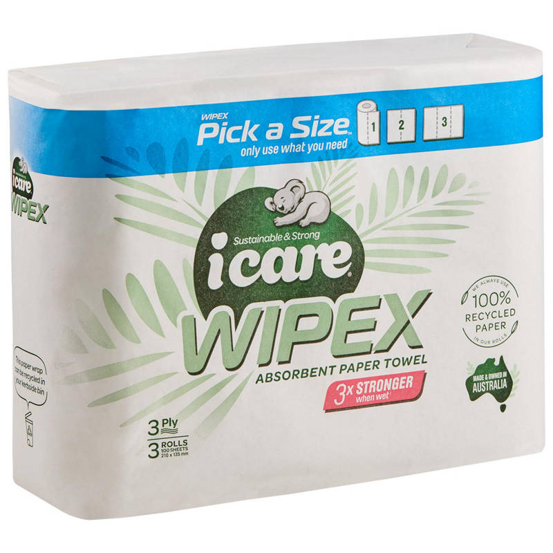ICARE iCare Wipex Paper Towel 3 Pack