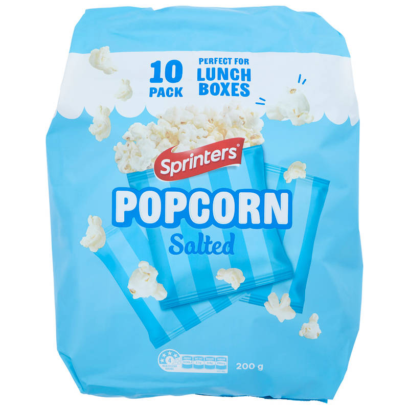SPRINTERS Salted Popcorn Multipack 10 Pack 200g