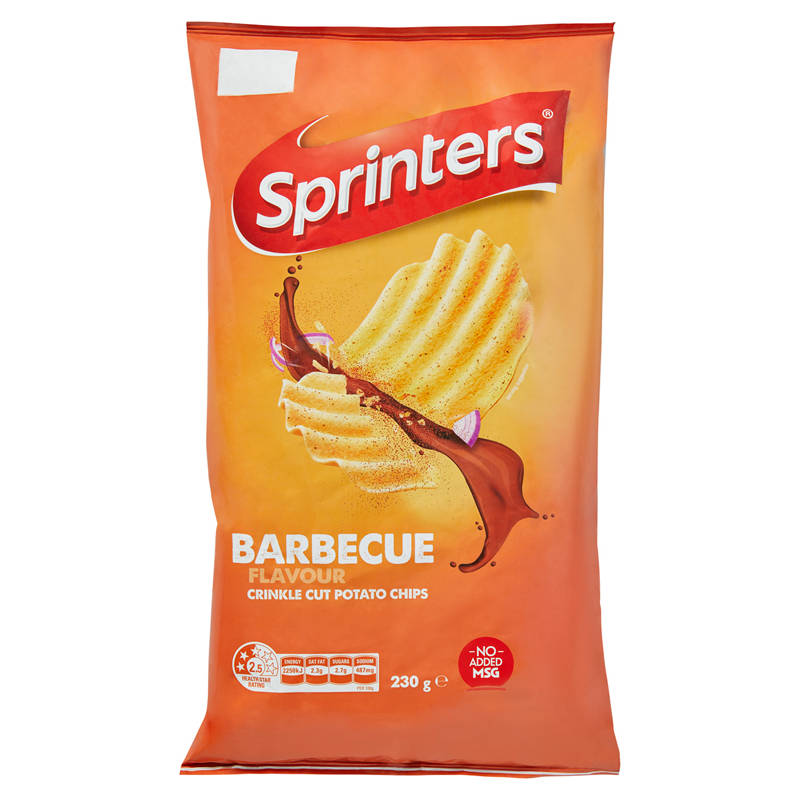 SPRINTERS Barbecue Crinkle Cut Potato Chips 230g
