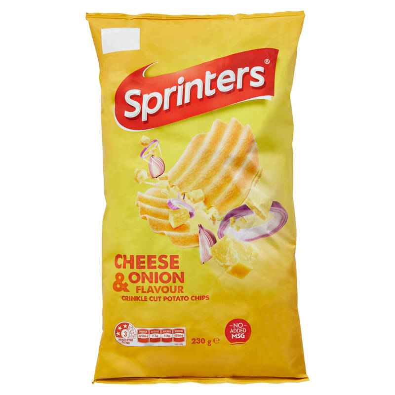Cheese & Onion Crinkle Cut Chips 230g