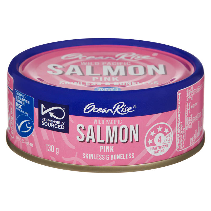 OCEAN RISE Skinless And Boneless Pink Salmon 130g