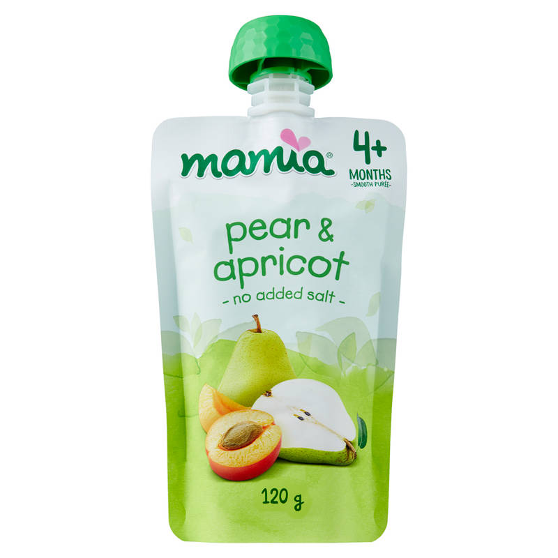 Pear & Apricot 4+ Months Baby Food 120g